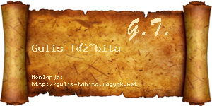 Gulis Tábita névjegykártya
